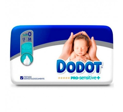 Pañal infantil - dodot pro sensitive (talla  0 <3 kg 38 unidades)