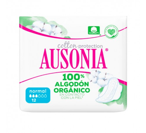 Compresas higienicas femeninas - ausonia cotton protection (normal alas 12 unidades)