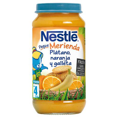 NESTLE PLATANO NARANJA GALLETA (250 G)