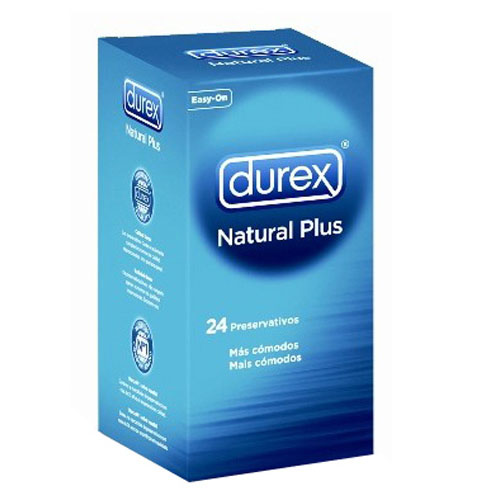 Durex natural plus - preservativos (24 u)