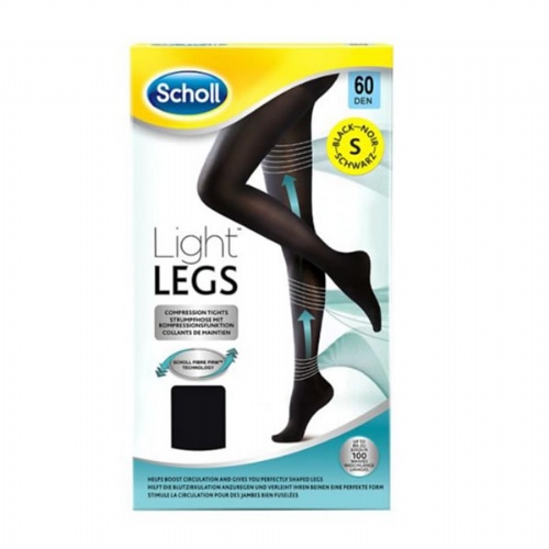 Medias e.t. cint comp ligera 60 den - scholl light legs (negro t - s)