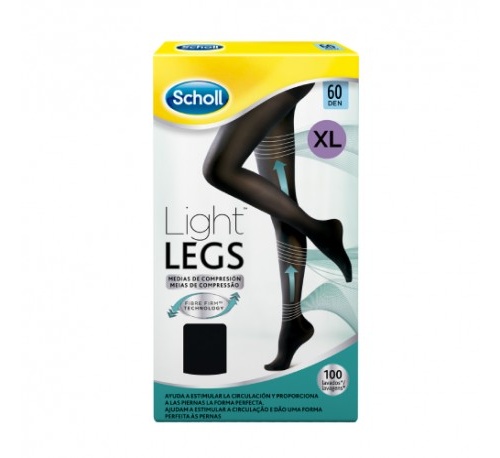 MEDIAS E.T. CINT COMP LIGERA 60 DEN - SCHOLL LIGHT LEGS (NEGRO T -X L)