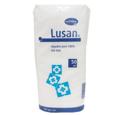 Algodon zig-zag puro - lusan (1 unidad 50 g)