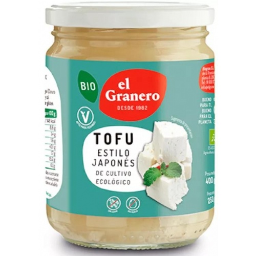 Tofu bote vidrio bio