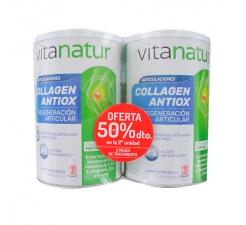 Vitanatur colageno antiox duplo 360 g 50% 2u