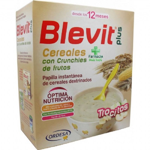 Blevit plus cereales y crunchies de fruta (600 g)