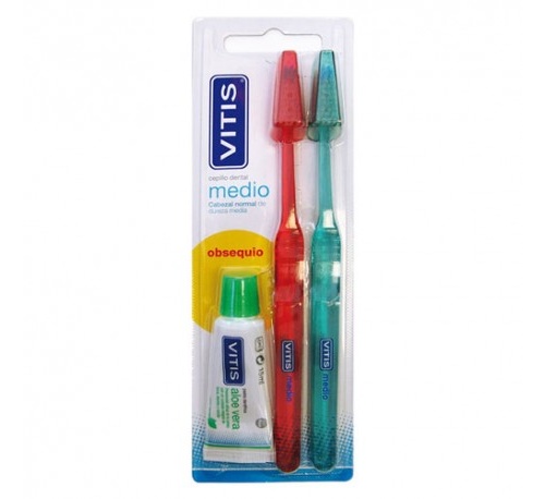 CEPILLO DENTAL ADULTO - VITIS (MEDIO DUPLO)