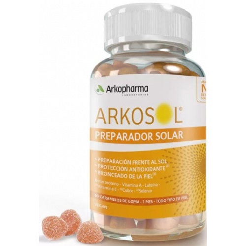 Arkosol preparador solar (60 caramelos de goma)