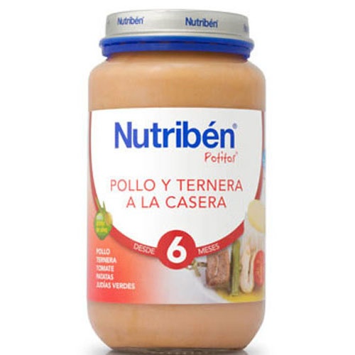 Nutriben pollo ternera a la casera (potito grandote 250 g)