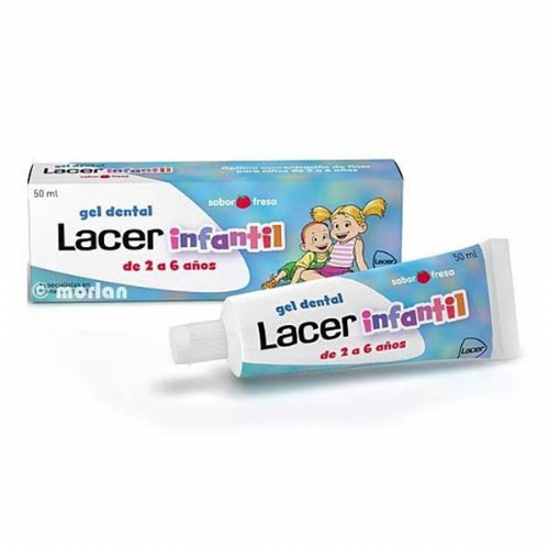 Lacer infantil gel dental (1 tubo 75 ml sabor fresa)