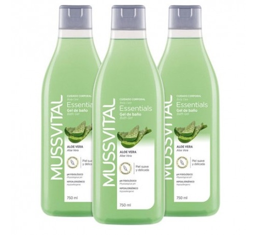 MUSSVITAL TRIPACK GEL ALOE VERA 750 ML