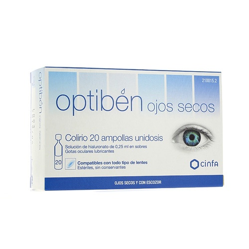 Optiben ojos secos (20 ampollas unidosis 0,25 ml)