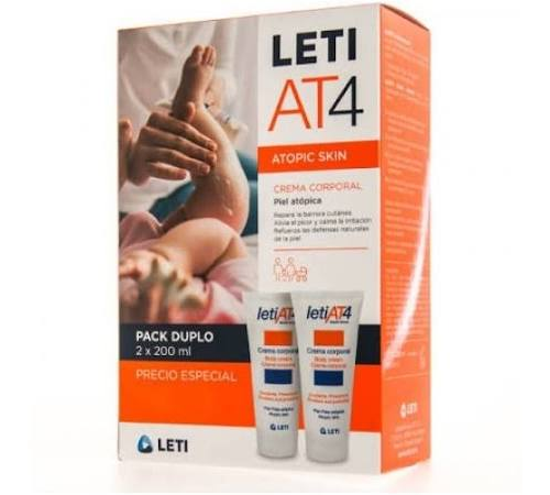 LETI AT4 CREMA CORPORAL PACK 200 + 200 ML