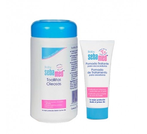 Sebamed toallitas oleosas 70u + pomada tratante