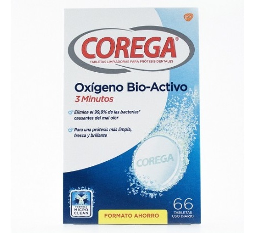 COREGA 3 MINUTOS - LIMPIEZA PROTESIS DENTAL (60 TABLETAS)