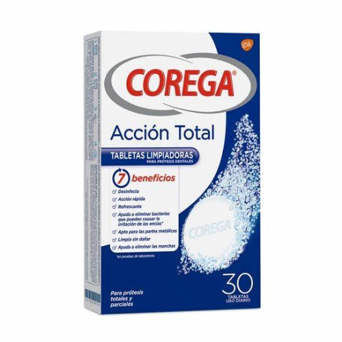 Corega parciales limpiador - limpieza protesis dental (30 tabletas)