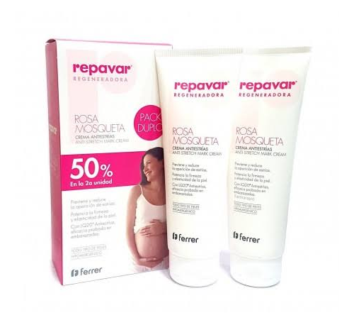 Repavar pack regeneradora crema  antiestrias 250 ml