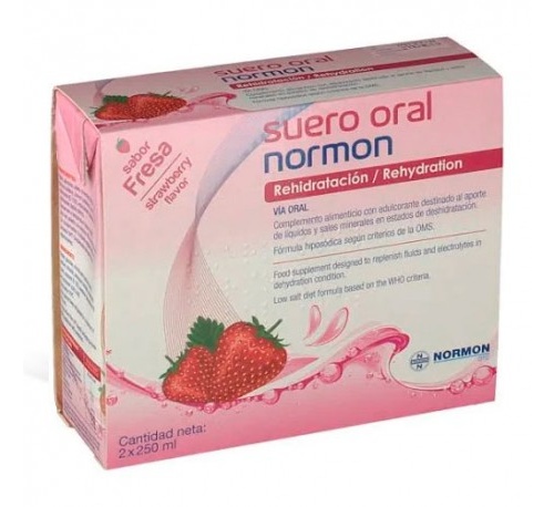 Suero oral normon pack (fresa 250 ml 2 u)