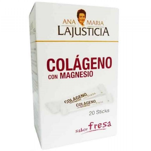 Colageno con magnesio sticks - ana maria lajusticia (fresa 20 sticks)