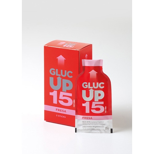 Gluc up 15 faes farma (5 sticks sabor fresa)