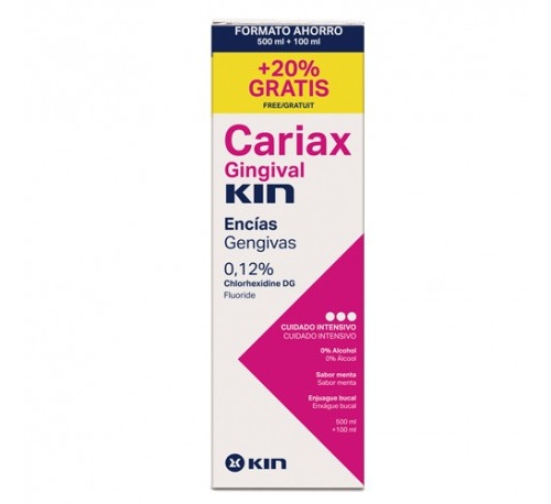 Cariax gingival enjuague bucal (1 frasco 500 ml + 100 ml)