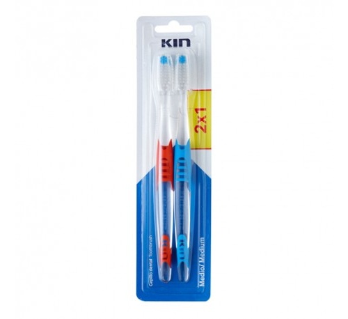 Kin cepillo dental medio 2x1