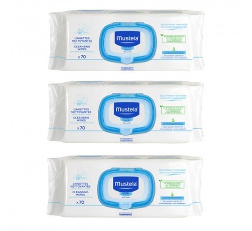 MUSTELA TOALLITAS PACK 3 X 70 UNIDADES