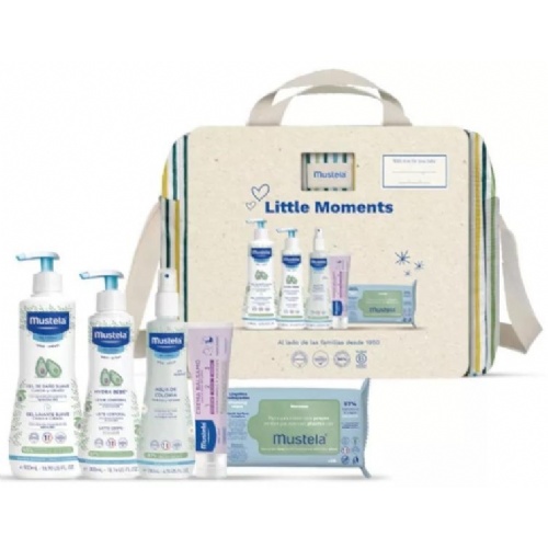 Mustela canastilla bolsa paseo little moments rayas