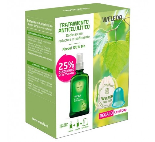 Weleda duplo aceite de abedul para la celulitis 100 ml  25% 2u