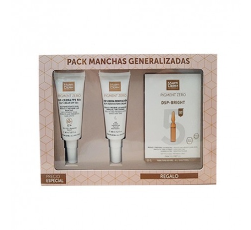 Martiderm kit despigmentante manchas generaliza - dsp crema renovacion + exfoliante facial + crema f