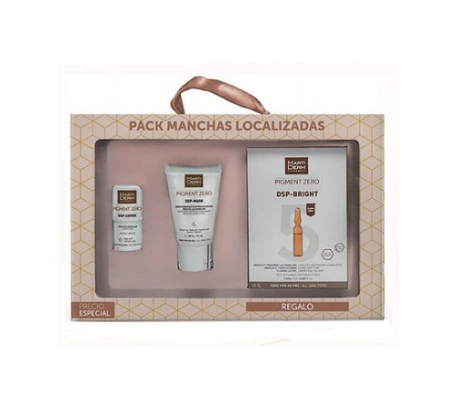 Martiderm kit despigmentante manchas localizadas - dsp cover fps 50+ intensivo noche + exfoliante fa