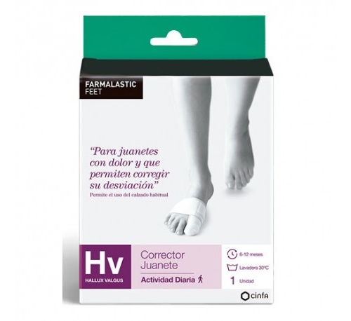 Corrector juanete actividad farmalastic feet talla pequeña 1 unidad - farmalastic feet