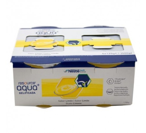 Resource aqua + gelificada (125 g  4 tarrinas limon)