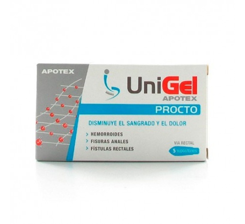 Unigel apotex procto (5 supositorios)