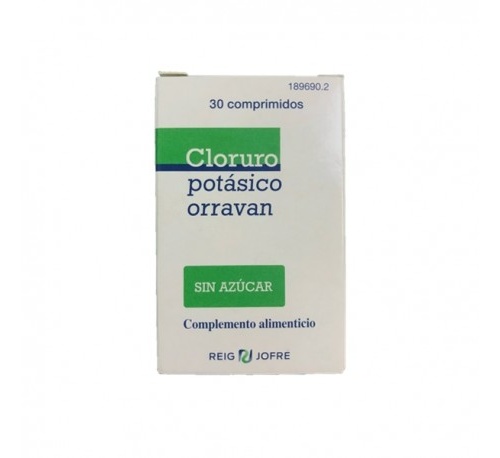 Cloruro potasico orravan (30 comprimidos)