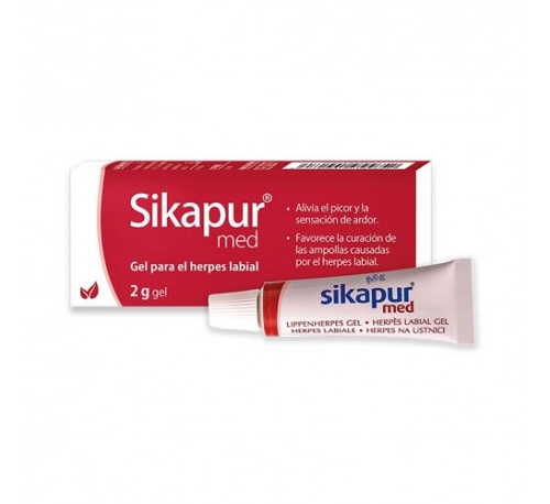 Sikapur med gel para herpes labial (1 envase 2 g)