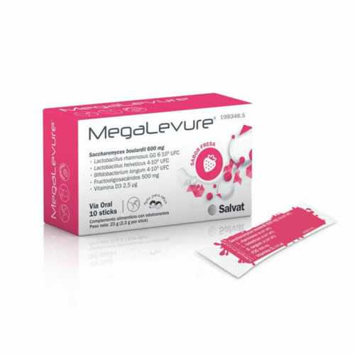 Megalevure (10 sticks sabor fresa)