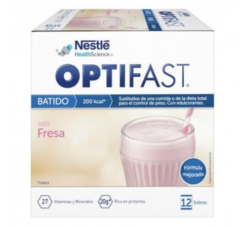 Optifast batido (53 g 12 sobres fresa)