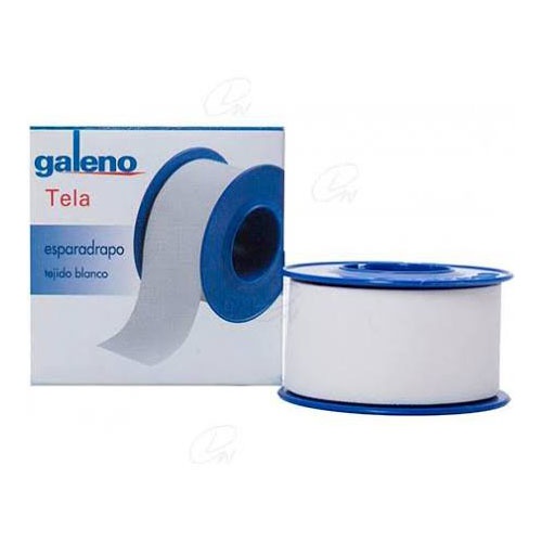 Esparadrapo - galeno tela (1 unidad 5 m x 1,5 cm color blanco)