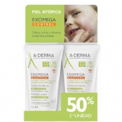 A-derma exomega control crema emoliente duplo 50 ml 50% 2 u