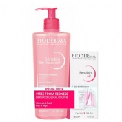 Sensibio duplo gel moussant bioderma 2 envase 500 ml