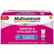 Multicentrum energia & vitalidad 50+ (15 frascos 7 ml sabor frambuesa)