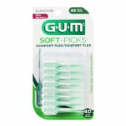 Cepillo interdental gum soft-picks comfort flex mint talla l 40 unidades - gum soft-picks comfort fl