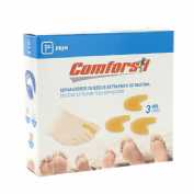 Separadores de dedos - comforsil extrafinos de silicona (3 unidades talla m cc206m)