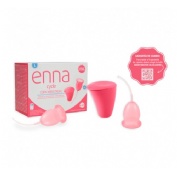 Copa menstrual enna cycle 2 unidades talla l + esterilizador