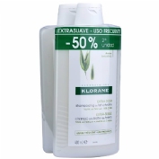 Pack klorane champu a la leche de avena 40% 400ml