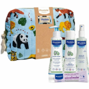 Mustela neceser jungla (crema balsamo+gel baño+hydra bebe+agua colonia)