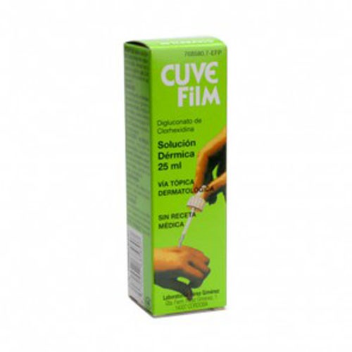 CUVEFILM 10 MG/ML SOLUCION CUTANEA, 1 frasco de 50 ml