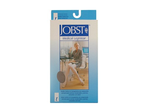 Media corta (a-d) compresion normal 140 den - jobst medical legwear (talla 6 color beige claro)