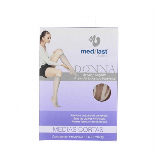 Media corta (a-d) comp preventiva - medilast donna (beige t- l)